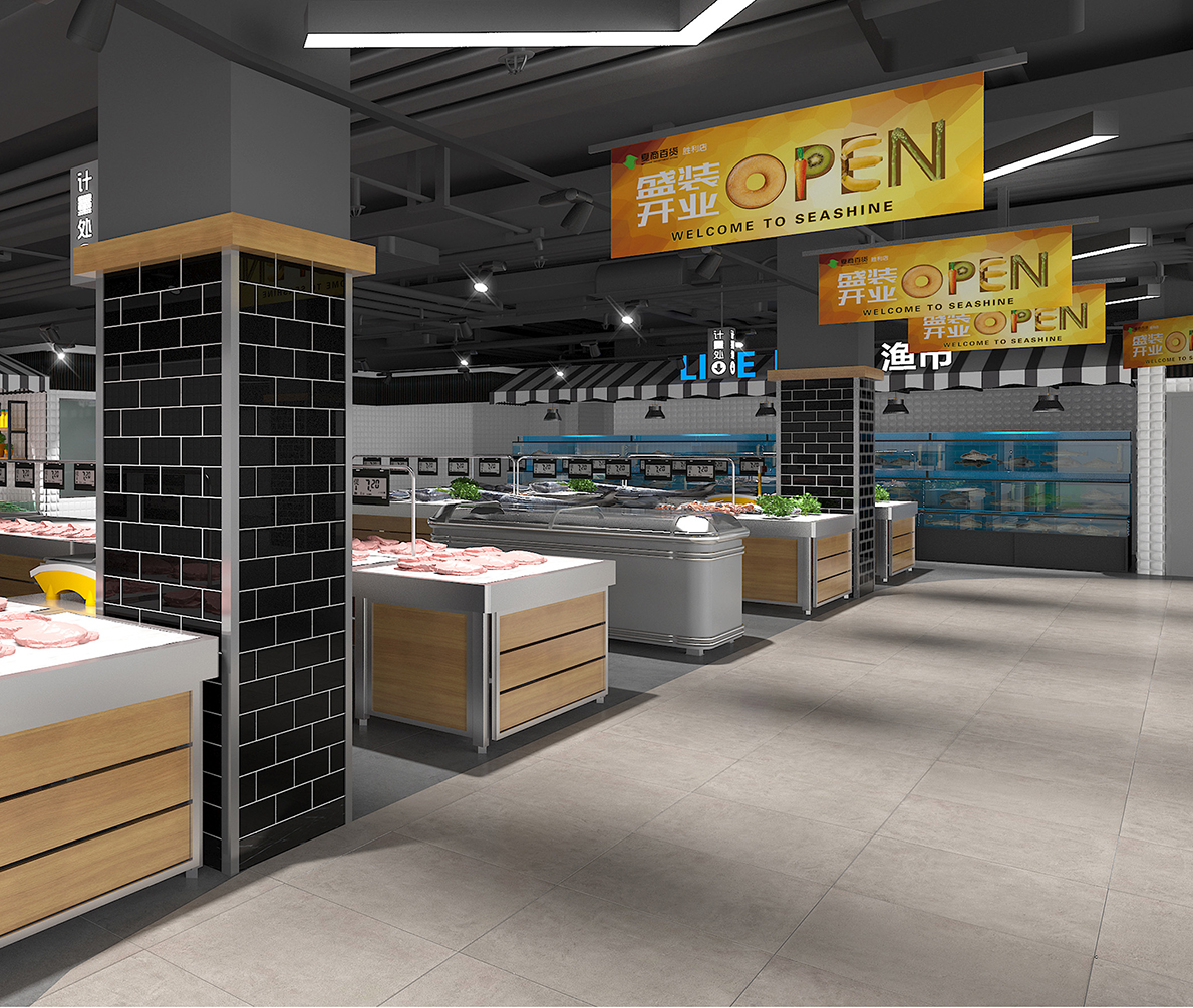 超市貨架肉品區